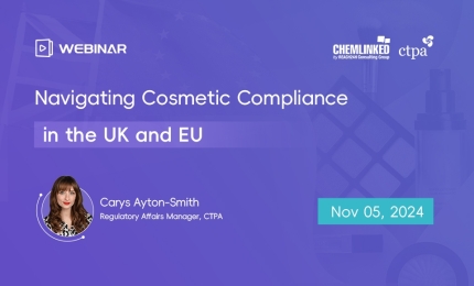 Webinar on Navigating Cosmetic Compliance in the UK and EU