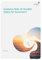 Guidance Note on Durability Claims for Sunscreens 2022
